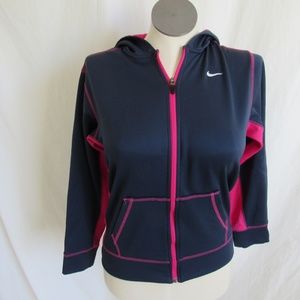 Nike Blue Therma Fleece Jacket Hoodie XL